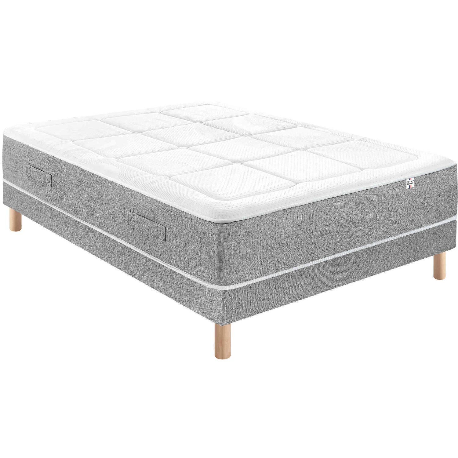 Ensemble Matelas Sommier, Ressorts Ensachés + 6cm Mousse Mémoire RV6 3 Ensemble Matelas Sommier, Ressorts Ensachés + 6cm Mousse Mémoire RV6