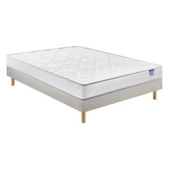 Ensemble Merinos Matelas Mousse Wise, Sommier En Kit Déco Et Pieds