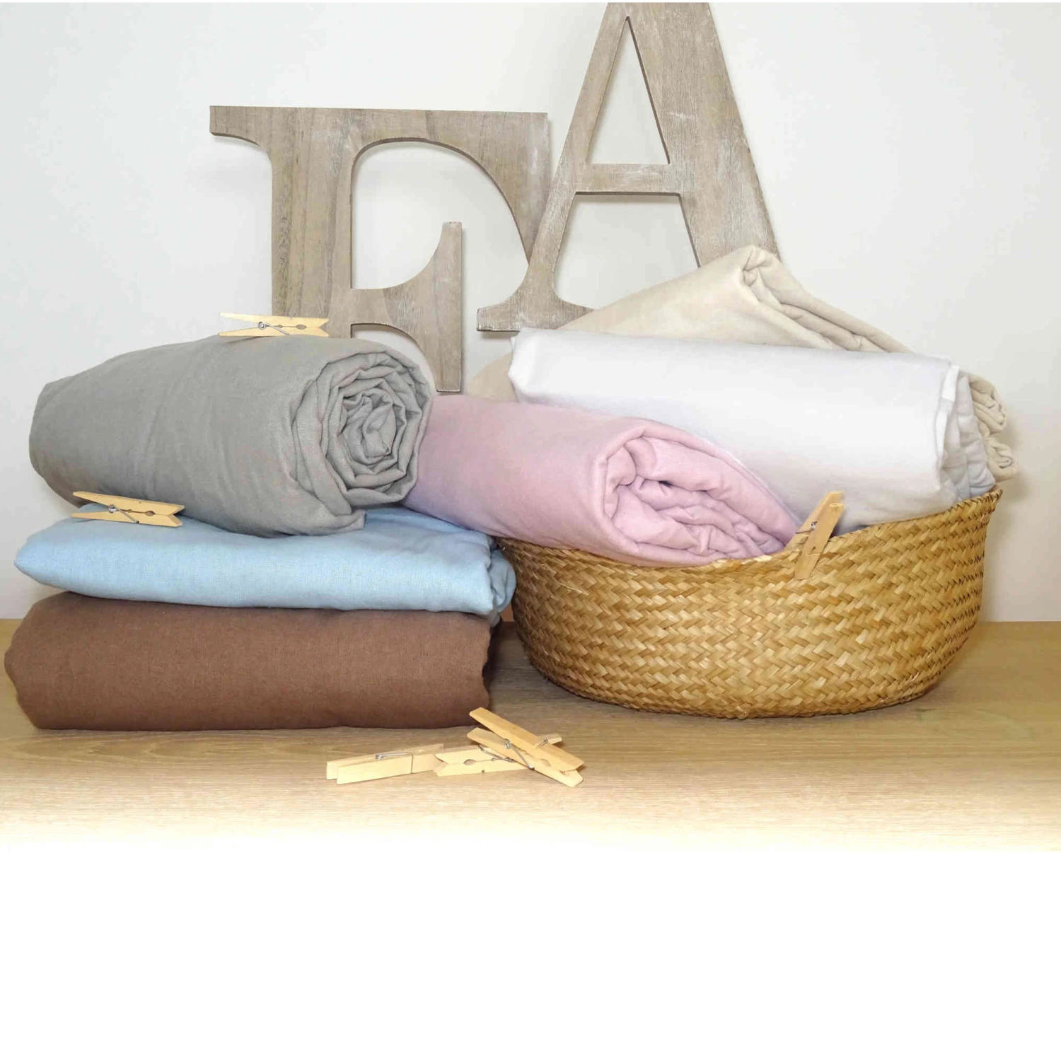 Drap Housse Flanelle écru Bonnet 30 Cm - Tradilinge 4 Drap Housse Flanelle écru Bonnet 30 Cm - Tradilinge – Image 2