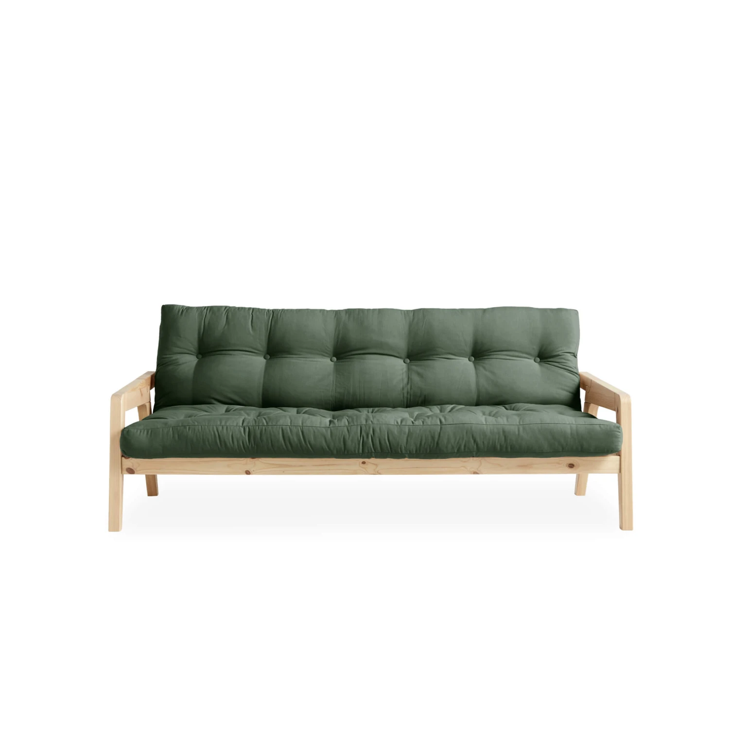 Banquette Ajustable GRAB En Pin Massif Naturel Avec Matelas Futon 130x190 4 Banquette Ajustable GRAB En Pin Massif Naturel Avec Matelas Futon 130x190 – Image 2