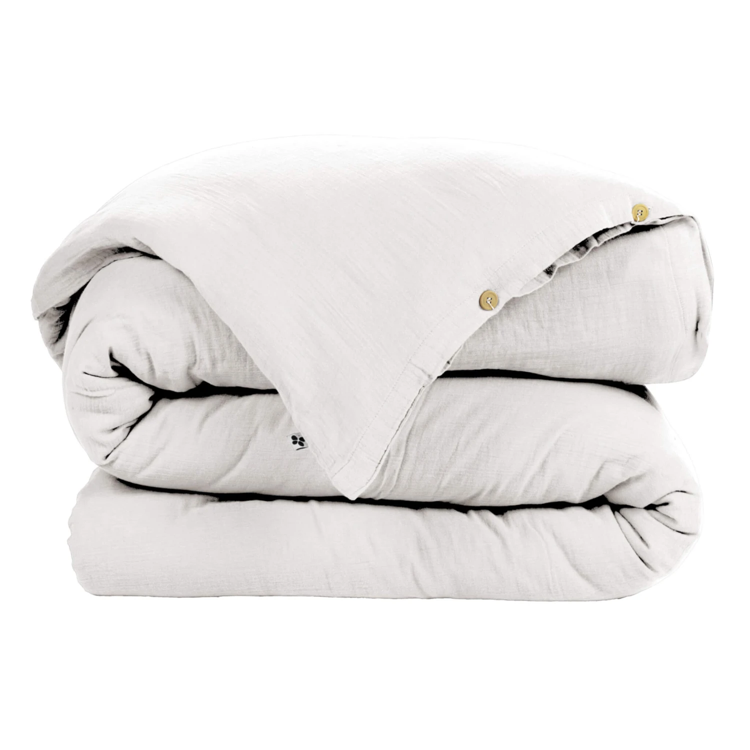 Housse De Couette Double Gaze De Coton Blanc 3 Housse De Couette Double Gaze De Coton Blanc
