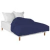 Housse De Couette Bleu Marine 100% Coton 2 Housse De Couette Bleu Marine 100% Coton -Magasin De Literie housse couette marine