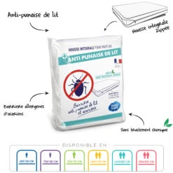 Housse De Matelas Anti-acariens Et Anti-punaises Sans Traitement 9 Housse De Matelas Anti-acariens Et Anti-punaises Sans Traitement -Magasin De Literie housse complete anti punaise anti acariens 3