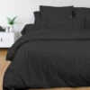 Housse De Couette Percale Anthracite -Magasin De Literie housse de couette anthracite percale