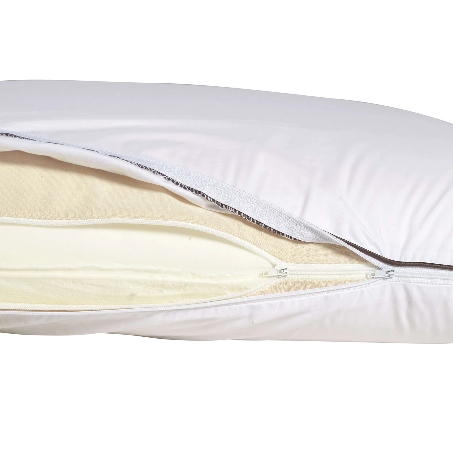 Lot De 2 Oreillers Mousse Mémoire Végétale Et Taies D'oreillers Percale Someo 4 Lot De 2 Oreillers Mousse Mémoire Végétale Et Taies D'oreillers Percale Someo – Image 2
