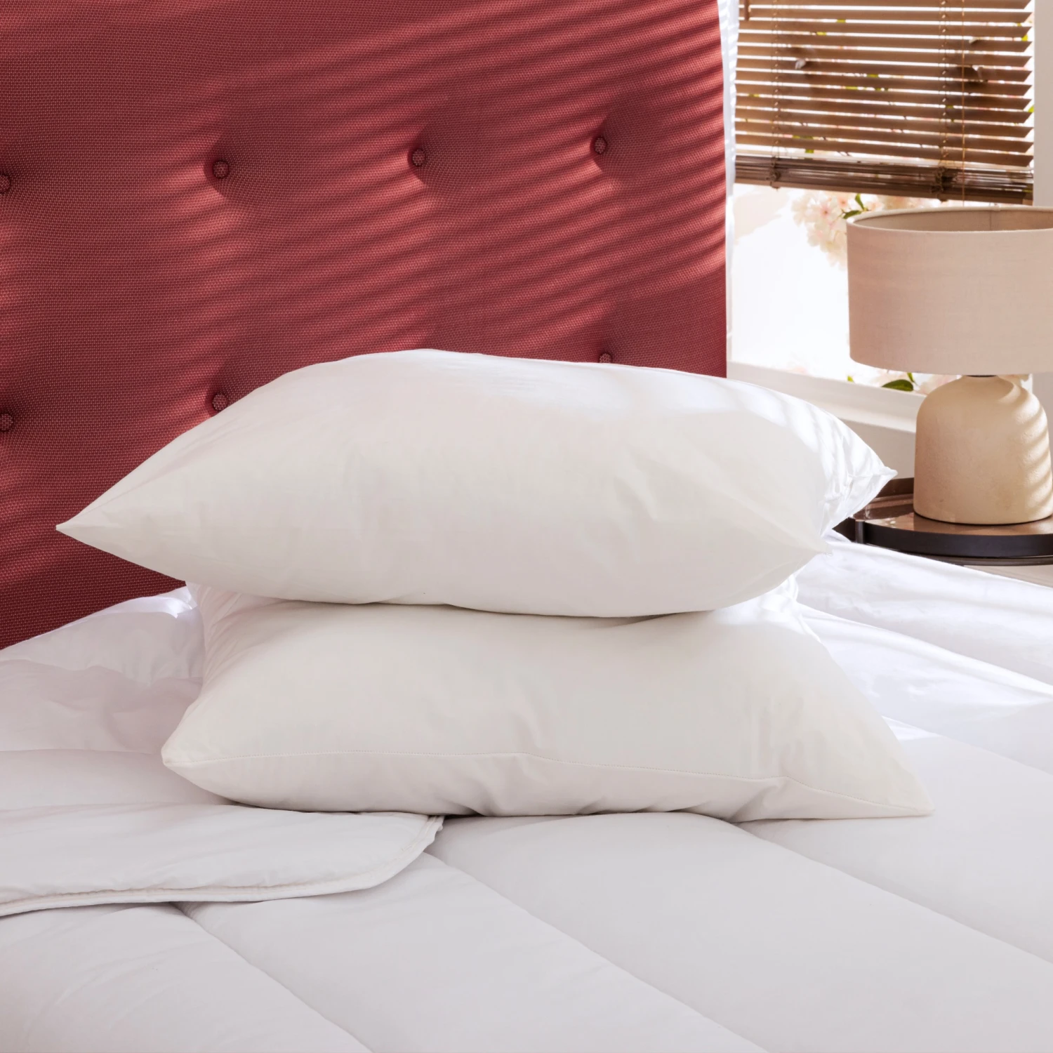 Lot De 2 Oreillers éco Naturels Moelleux Enveloppe Coton Bio Someo 9 Lot De 2 Oreillers éco Naturels Moelleux Enveloppe Coton Bio Someo – Image 7