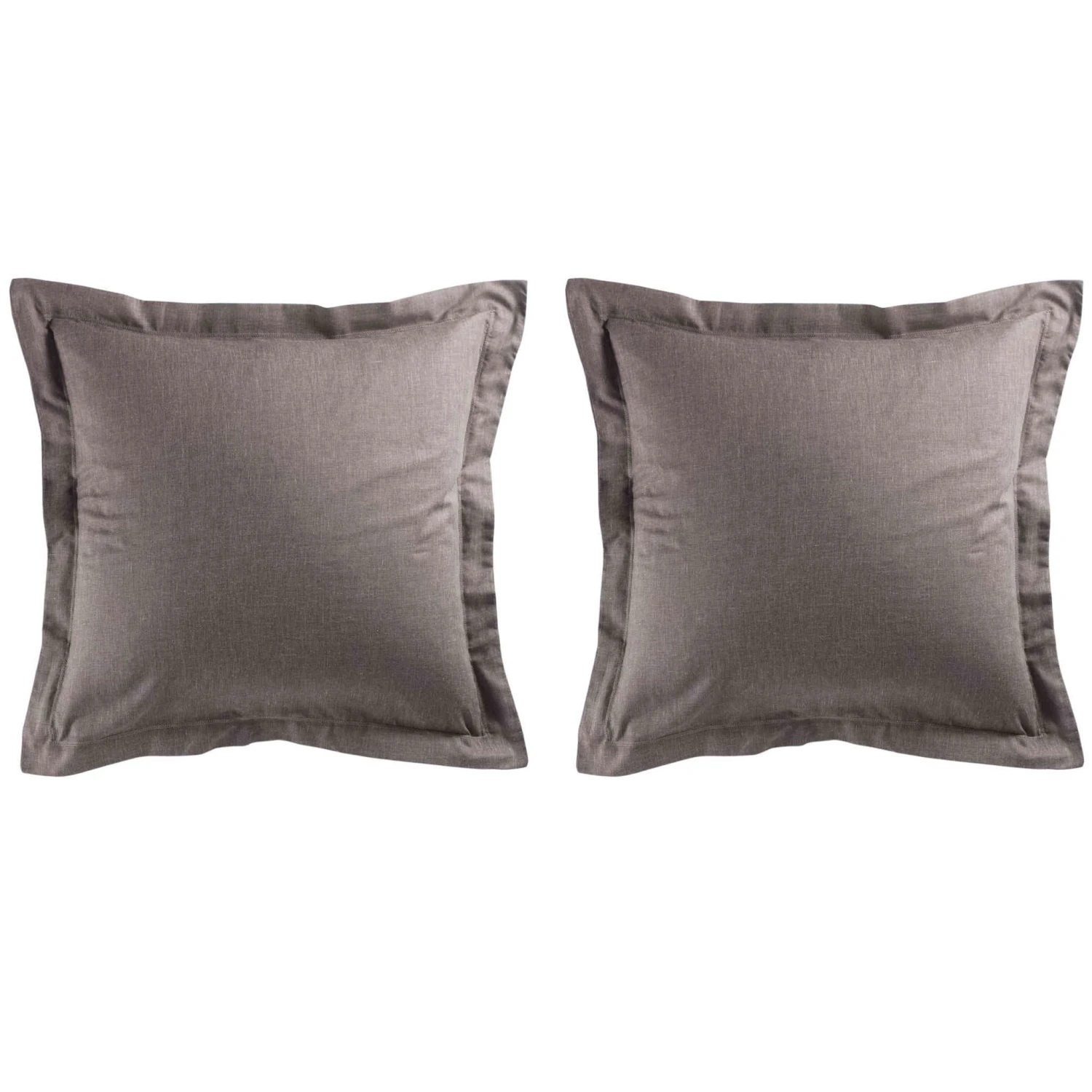 Lot De 2 Taies D'oreiller Polycoton Actually Noisette 3 Lot De 2 Taies D'oreiller Polycoton Actually Noisette