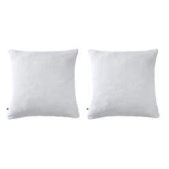 Lot De 2 Taies D'oreillers Brodées Double Gaze De Coton 31 Lot De 2 Taies D'oreillers Brodées Double Gaze De Coton -Magasin De Literie lot taie oreiller boho blanc fond blanc