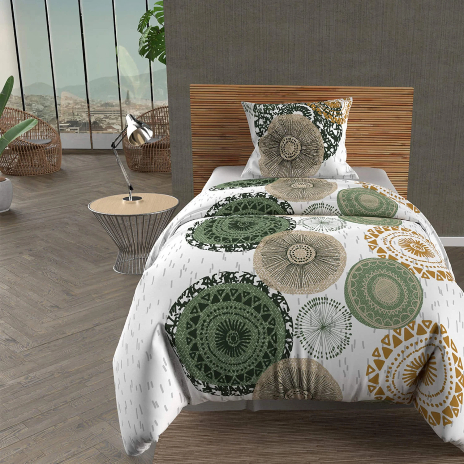 Parure De Lit Massai Blanc 4 Parure De Lit Massai Blanc – Image 2