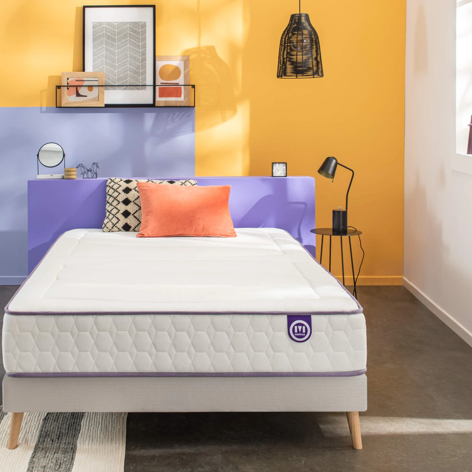 Matelas Merinos Ressorts Ensachés Et Mémoire De Forme Beauty Bed 6 Matelas Merinos Ressorts Ensachés Et Mémoire De Forme Beauty Bed – Image 4