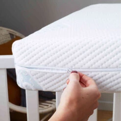 Matelas Bébé Allergostop Déhoussable Et Lavable 10 Matelas Bébé Allergostop Déhoussable Et Lavable -Magasin De Literie matelas b b allergostop d houssable et lavable zoom housse