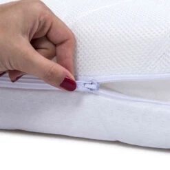 Matelas Bébé Déhoussable Et Respirant Faces été / Hiver 10 Matelas Bébé Déhoussable Et Respirant Faces été / Hiver -Magasin De Literie matelas b b d houssable et respirant faces t hiver zoom fermeture 2