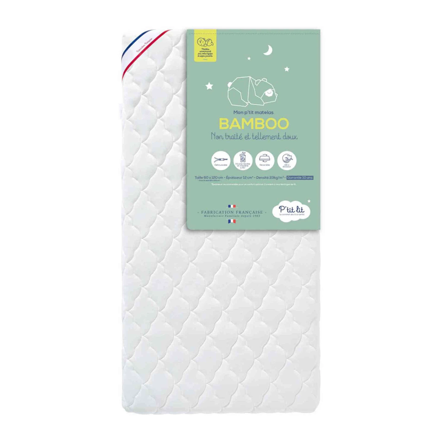 Matelas Bébé Déhoussable Ultra-doux BAMBOO Sans Traitement 3 Matelas Bébé Déhoussable Ultra-doux BAMBOO Sans Traitement