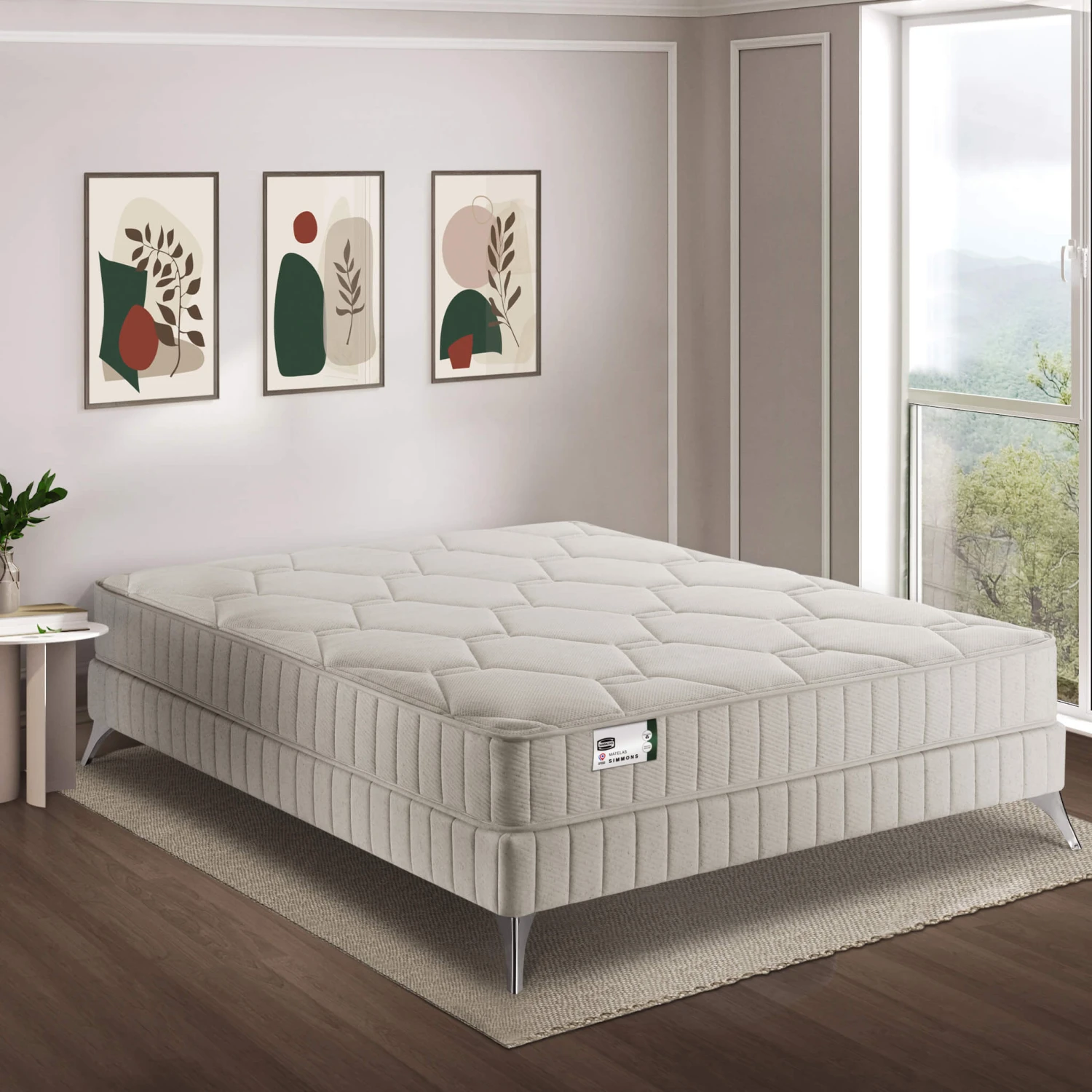 Matelas Simmons Ressorts Ensachés, Lin Et Fibres Recyclées F1rst FR.1 6 Matelas Simmons Ressorts Ensachés, Lin Et Fibres Recyclées F1rst FR.1 – Image 4