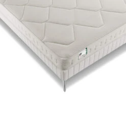 Matelas Simmons Ressorts Ensachés, Mousse, Lin Et Fibres Recyclées F1rst FR.2 -Magasin De Literie matelas simmons first2 zoom angle fond blanc