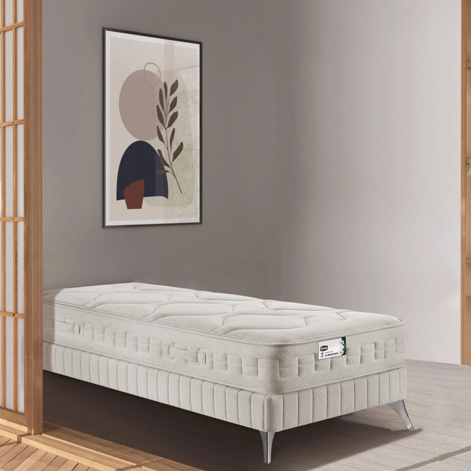 Matelas Simmons Ressorts Ensachés, Mousse à Mémoire De Forme, Lin Et Fibres Recyclées F1rst FR.3 9 Matelas Simmons Ressorts Ensachés, Mousse à Mémoire De Forme, Lin Et Fibres Recyclées F1rst FR.3 – Image 7