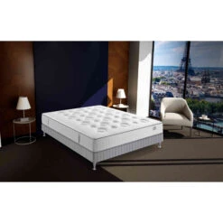 Matelas Simmons Ressorts Ensachés Et Mousse Mémoire LINE UP -Magasin De Literie matelas simmons ressorts ensaches mousse memoire ambiance