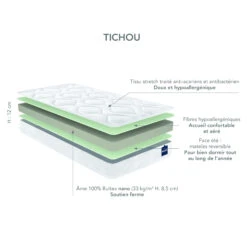 Matelas Bébé Bultex Nano Confort Ferme TICHOU 13 Matelas Bébé Bultex Nano Confort Ferme TICHOU -Magasin De Literie matelas tichou detail