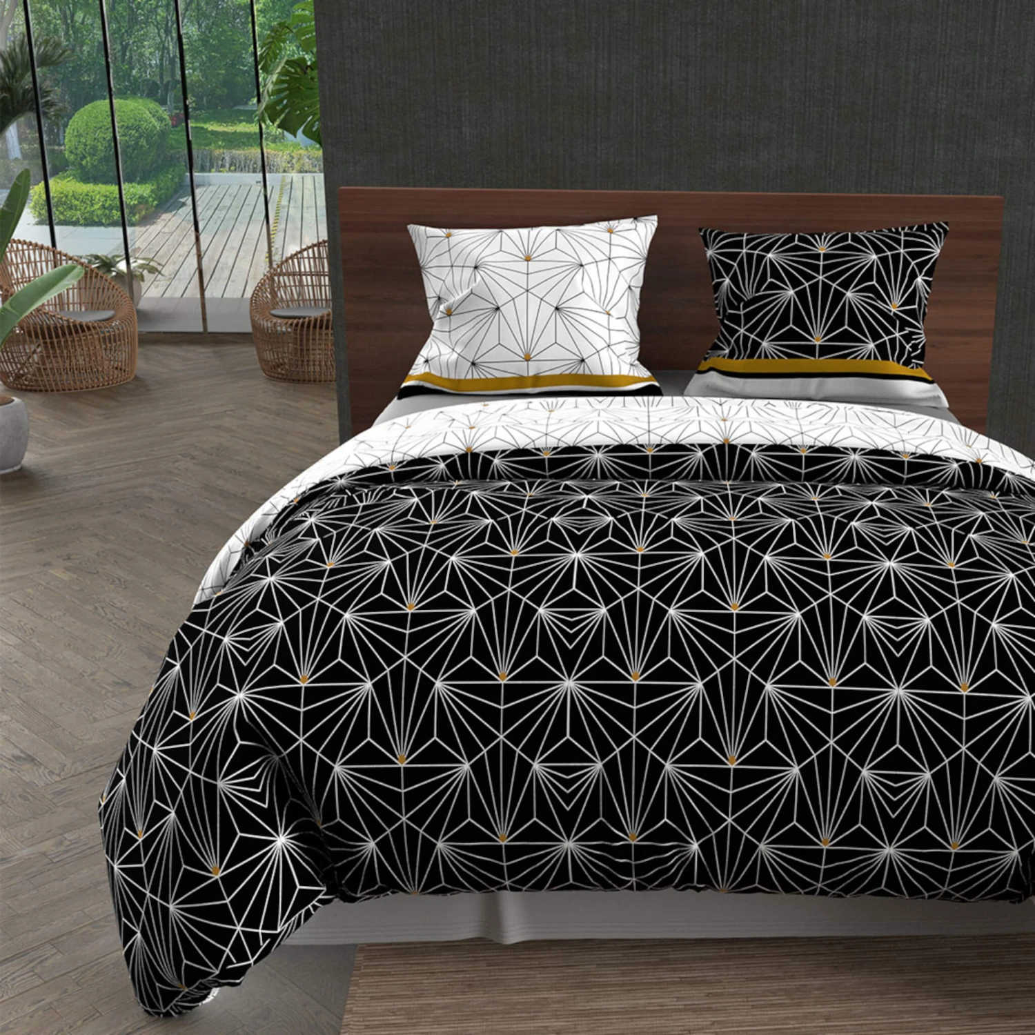 Parure De Lit Osiris Noir 3 Parure De Lit Osiris Noir