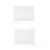 Lot De 2 Taies D'oreillers Blanches 2 Lot De 2 Taies D'oreillers Blanches -Magasin De Literie pack to blanches 3