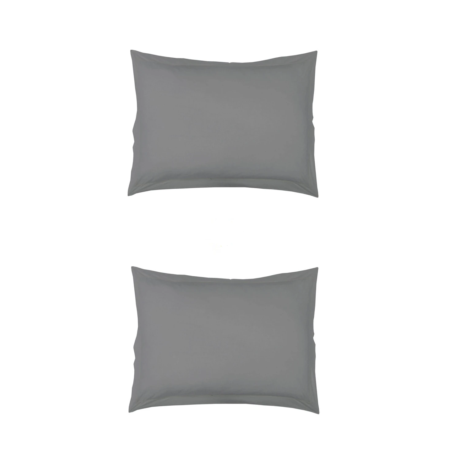 Lot De 2 Taies D'oreillers Grises 4 Lot De 2 Taies D'oreillers Grises – Image 2