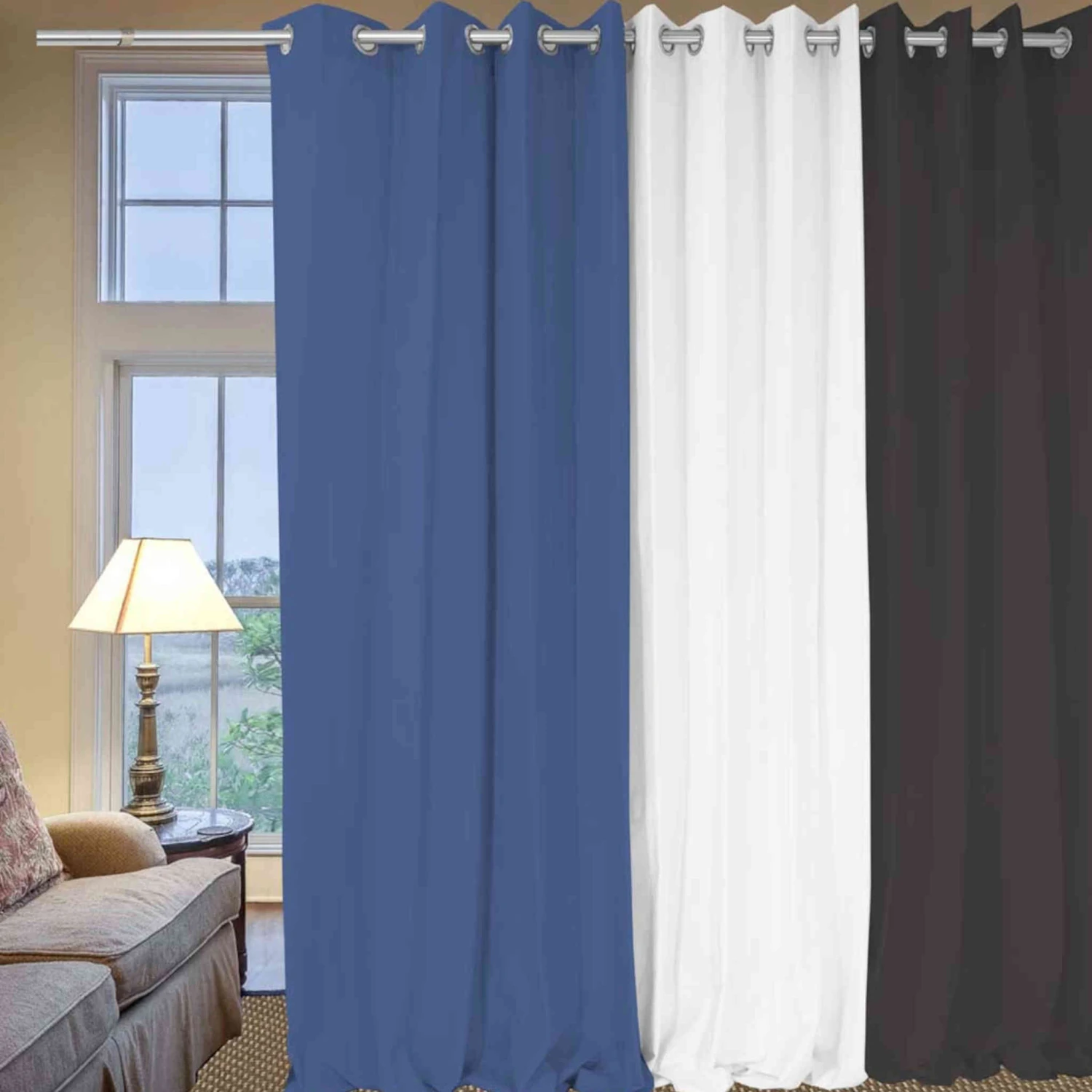 Rideaux à œillets Panama 135x250 Cm 3 Rideaux à œillets Panama 135x250 Cm