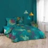 Parure De Lit Analisa Bleu 240x220 Cm -Magasin De Literie parure analisa bleu