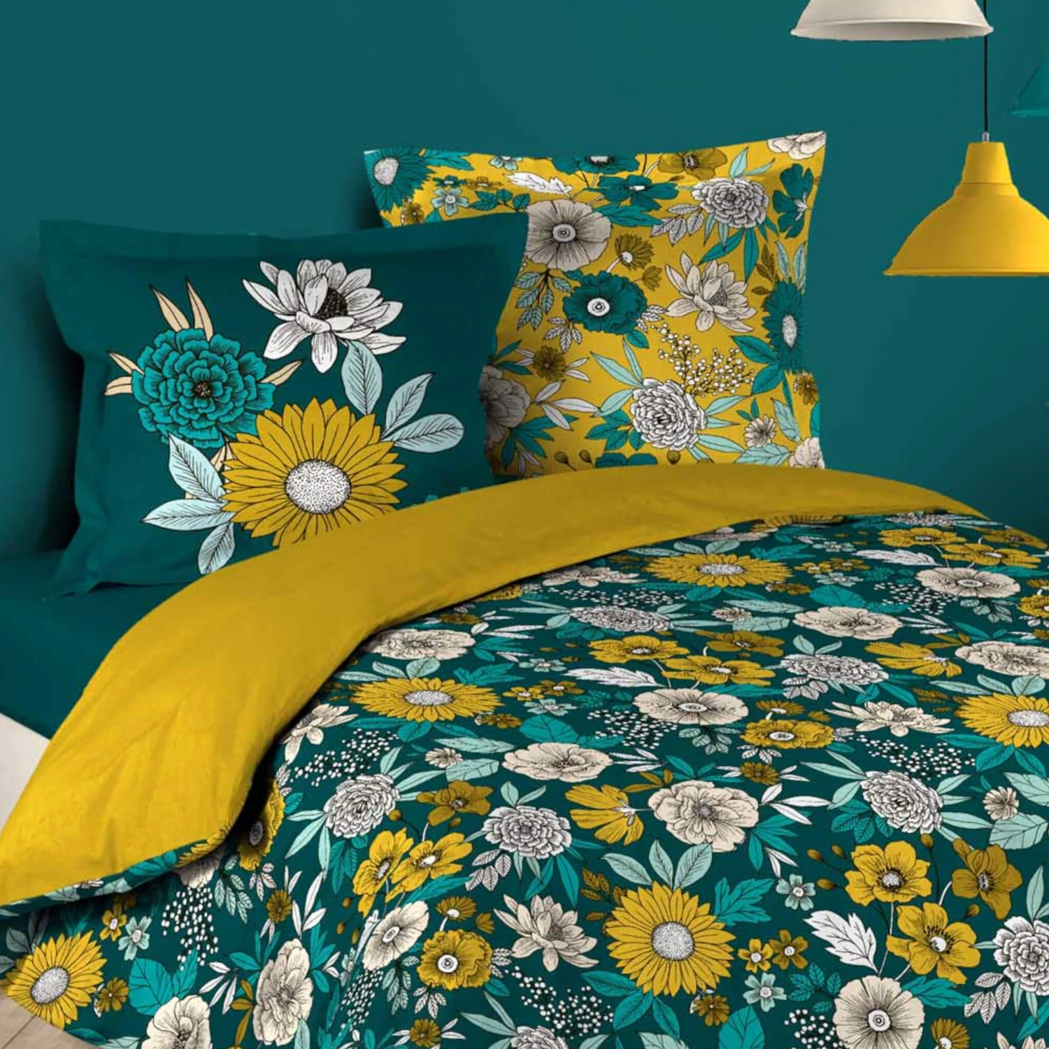 Parure De Lit Bohoflora 240x220 Cm 4 Parure De Lit Bohoflora 240x220 Cm â Image 2