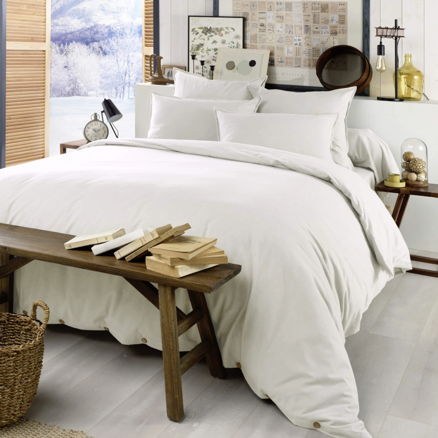 Parure De Lit Flanelle Blanc 3 Parure De Lit Flanelle Blanc