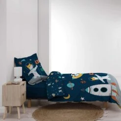Parure De Lit Enfant Fusée 140x200 -Magasin De Literie parure de lit fusee profil