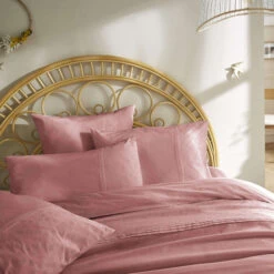 Parure De Lit 100% Coton Broderie Anglaise -Magasin De Literie parure de lit jeanne rose zoom 3