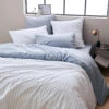 Parure De Lit Percale Gaby Baltique - Tradilinge 2 Parure De Lit Percale Gaby Baltique - Tradilinge -Magasin De Literie parure gaby baltique ambiance