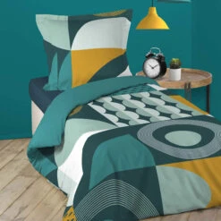 Parure De Lit Gemma Bleu 7 Parure De Lit Gemma Bleu -Magasin De Literie parure gemma bleu 1p