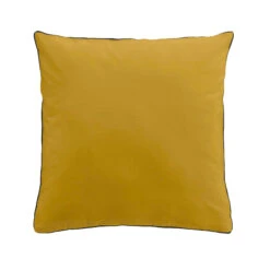 Parure De Lit Coton Lavé Linette Jaune 8 Parure De Lit Coton Lavé Linette Jaune -Magasin De Literie parure linette jaune oreiller 1