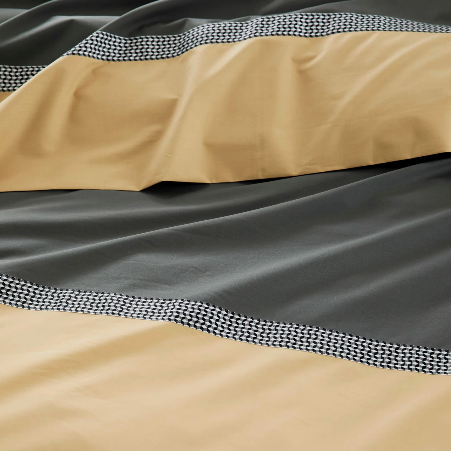 Parure De Lit Percale Macassar Moka - Tradilinge 4 Parure De Lit Percale Macassar Moka - Tradilinge – Image 2