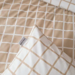 Parure De Lit Percale Max - Tradilinge -Magasin De Literie parure max beige zoom