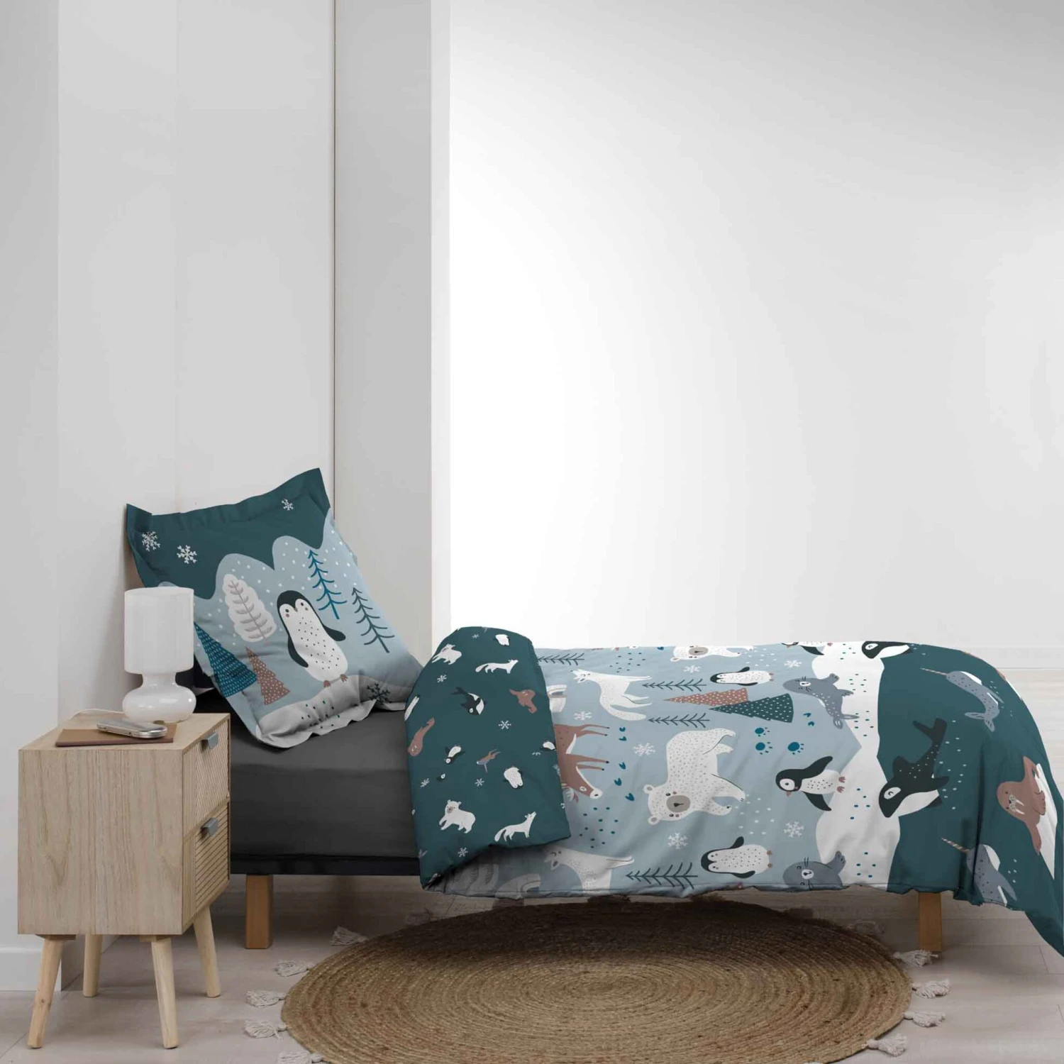 Parure De Lit Enfant Princesse Banquise 140x200 Cm 7 Parure De Lit Enfant Princesse Banquise 140x200 Cm – Image 5