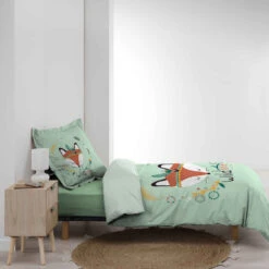 Parure De Lit Enfant Princesse Renardeau 140x200 Cm -Magasin De Literie parure princesse renardeau profil