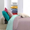 Housse De Couette Percale Rose - Tradilinge 1 Housse De Couette Percale Rose - Tradilinge -Magasin De Literie percalerose