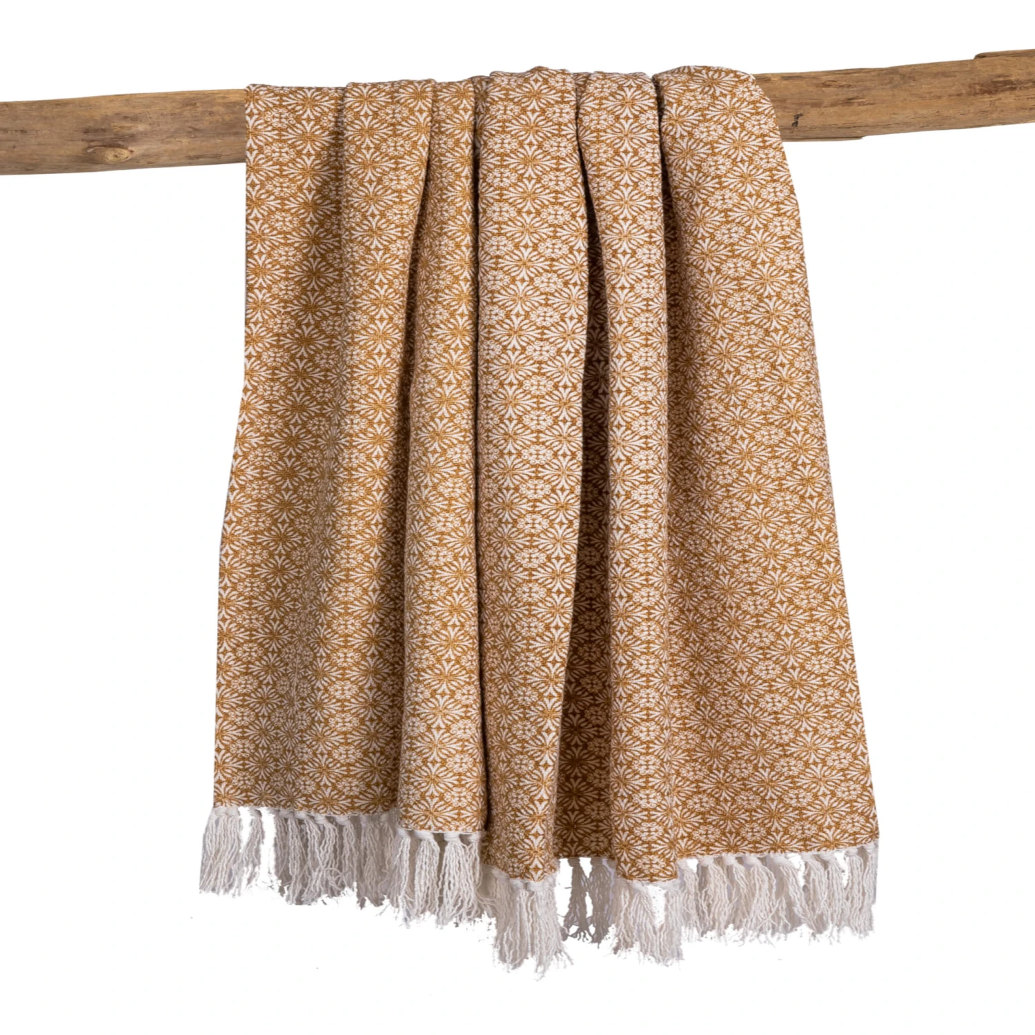 Plaid Coton à Franges Curry 130x150 Cm 3 Plaid Coton à Franges Curry 130x150 Cm