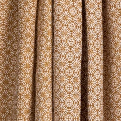 Plaid Coton à Franges Curry 130x150 Cm 5 Plaid Coton à Franges Curry 130x150 Cm -Magasin De Literie plaid coton curry zoom