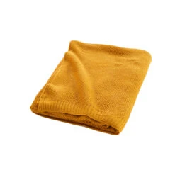Plaid Tricotine 125x150 Cm 28 Plaid Tricotine 125x150 Cm -Magasin De Literie plaid tricotine ocre zoom 1 1