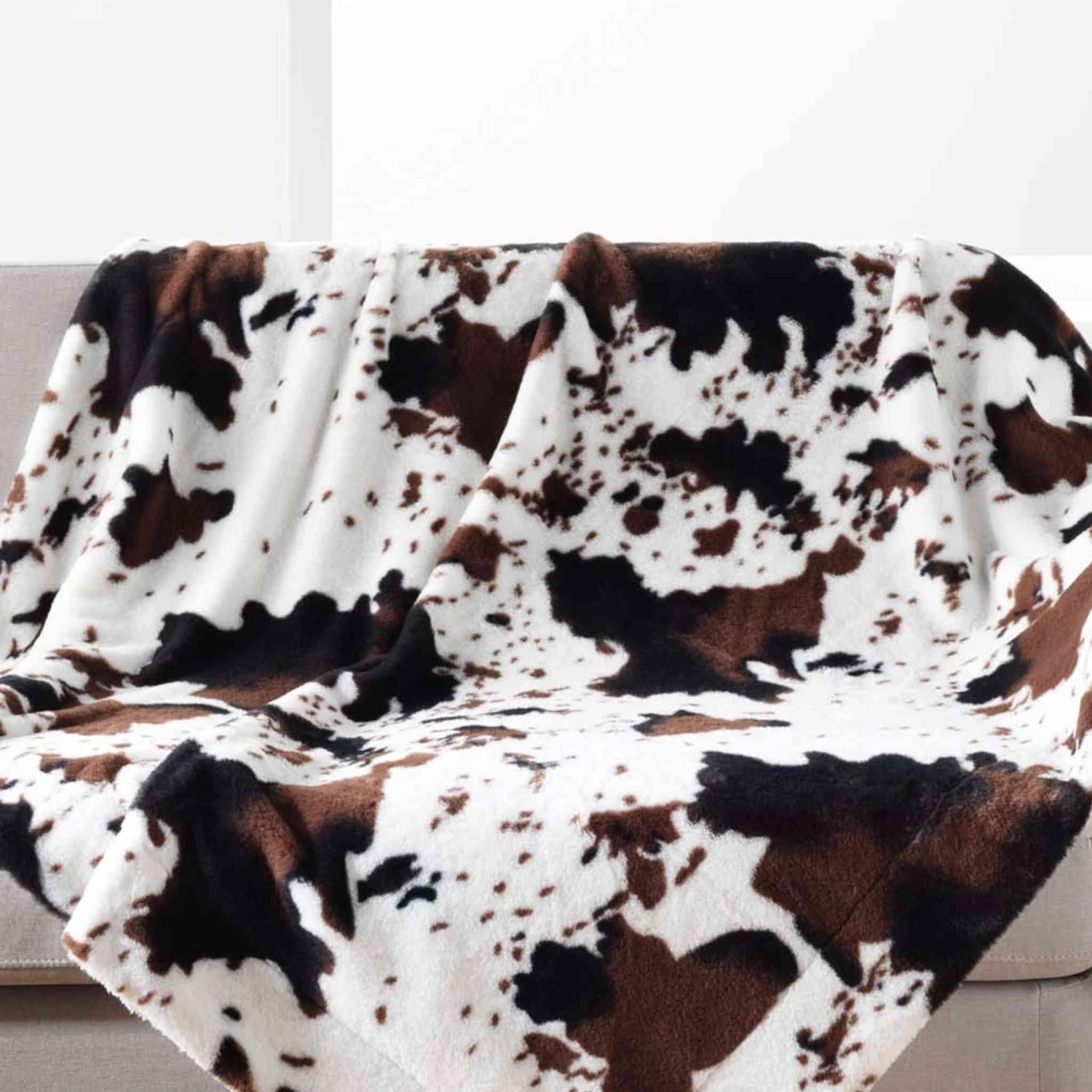 Plaid Imitation Fourrure/sherpa Western 125x150 Cm 4 Plaid Imitation Fourrure/sherpa Western 125x150 Cm â Image 2