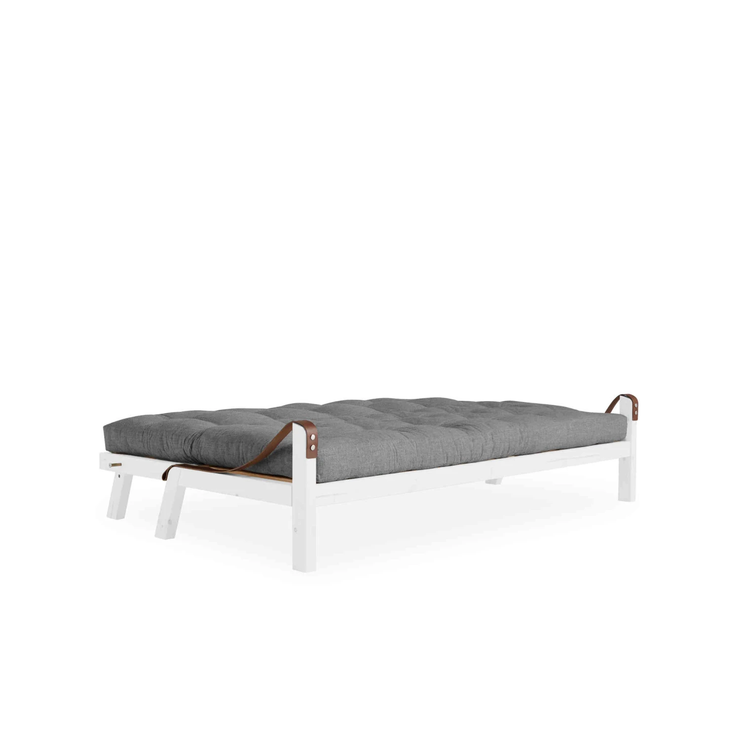 Banquette Convertible POETRY En Pin Blanc Avec Matelas Futon 6 Banquette Convertible POETRY En Pin Blanc Avec Matelas Futon – Image 4