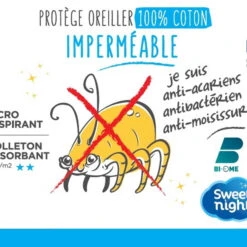 Lot De 2 Protèges Oreillers Anti-acariens Imperméables Molleton 100% Coton 9 Lot De 2 Protèges Oreillers Anti-acariens Imperméables Molleton 100% Coton -Magasin De Literie ponoemieencart 1