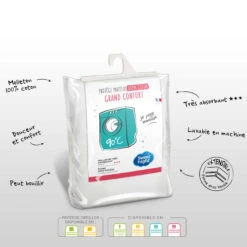 Protège Matelas 100% Coton Anti-rétrécissement Absorbant Silencieux Et Respirant 7 Protège Matelas 100% Coton Anti-rétrécissement Absorbant Silencieux Et Respirant -Magasin De Literie protege matelas romy 3 1