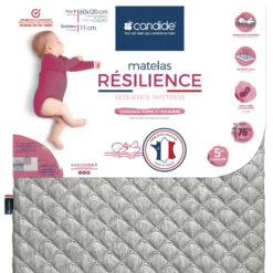 Candide Matelas Bébé Déhoussable RESILIENCE 10 Candide Matelas Bébé Déhoussable RESILIENCE -Magasin De Literie resilience fond blanc 4