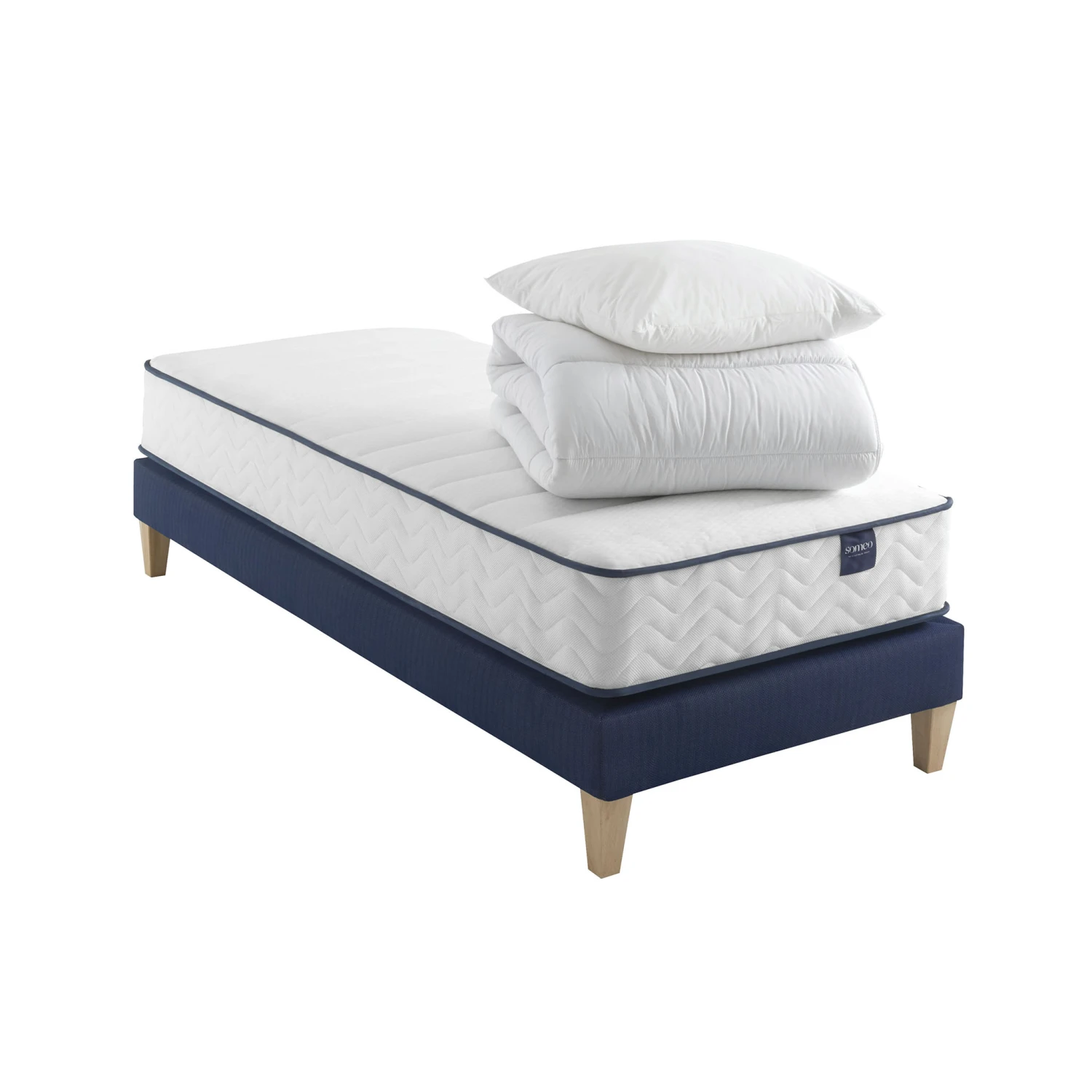 Ensemble Matelas Ressorts, Sommier, Pieds, Couette Et Oreiller Rêve 300 - SOMEO 15 Ensemble Matelas Ressorts, Sommier, Pieds, Couette Et Oreiller Rêve 300 - SOMEO – Image 13