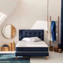 Ensemble Matelas Ressorts, Sommier Et Pieds Rêve 400 - SOMEO -Magasin De Literie reve 400 ambiance 1