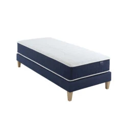 Ensemble Matelas Ressorts, Sommier Et Pieds Rêve 400 - SOMEO -Magasin De Literie reve 400 mat som 90x200 3 4 fond blanc